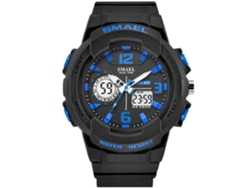 Reloj Deportivo Electrónico Multifuncional Para Hombre Smael Con Correa De Plástico Negro Azul