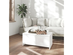 Mesa De Centro Madera Contrachapada Blanco 90x50x41,5 Cm