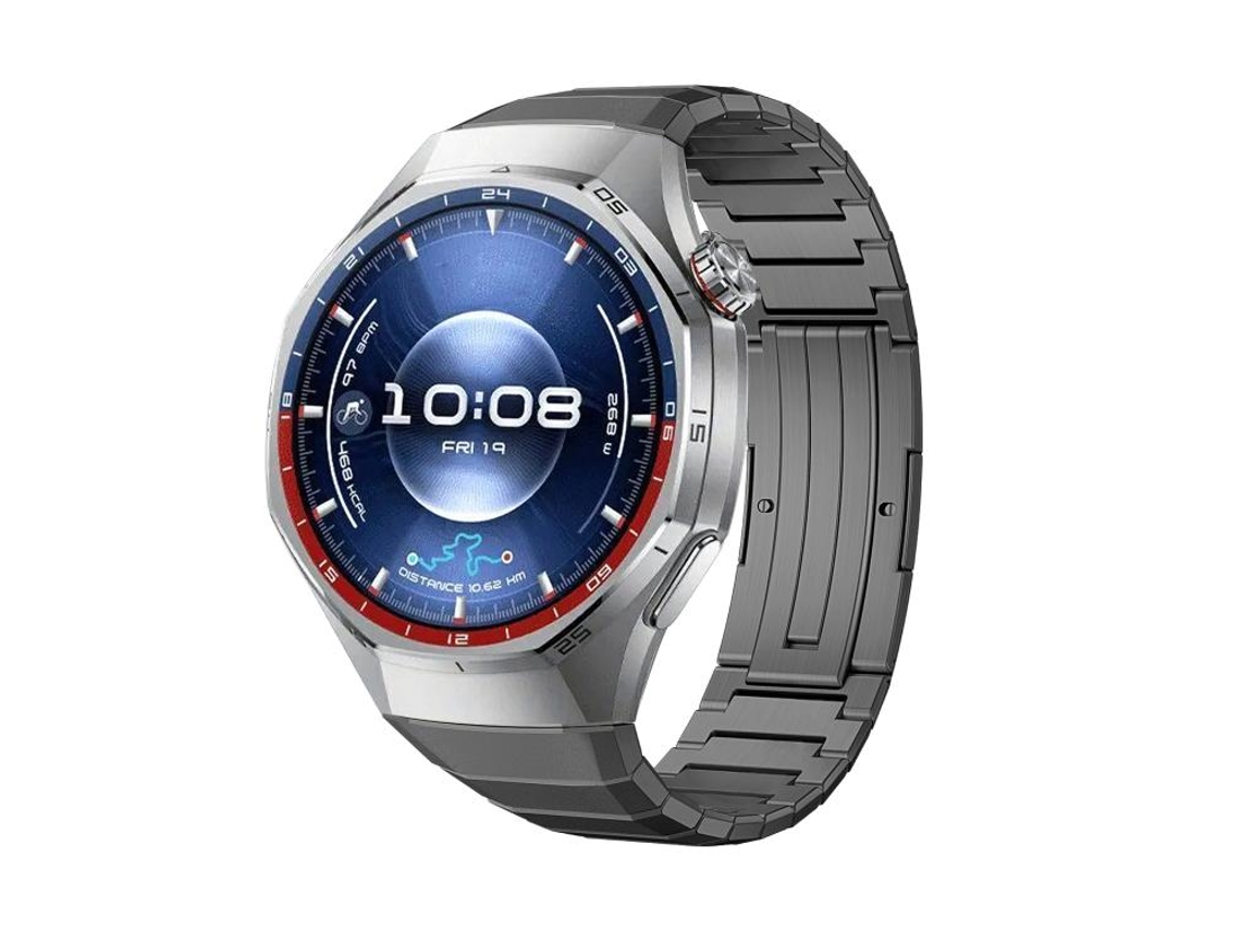 Correa de aleación de titanio con hebilla plegable de una sola cuenta para Huawei Watch GT 6 Pro (gris titanio)