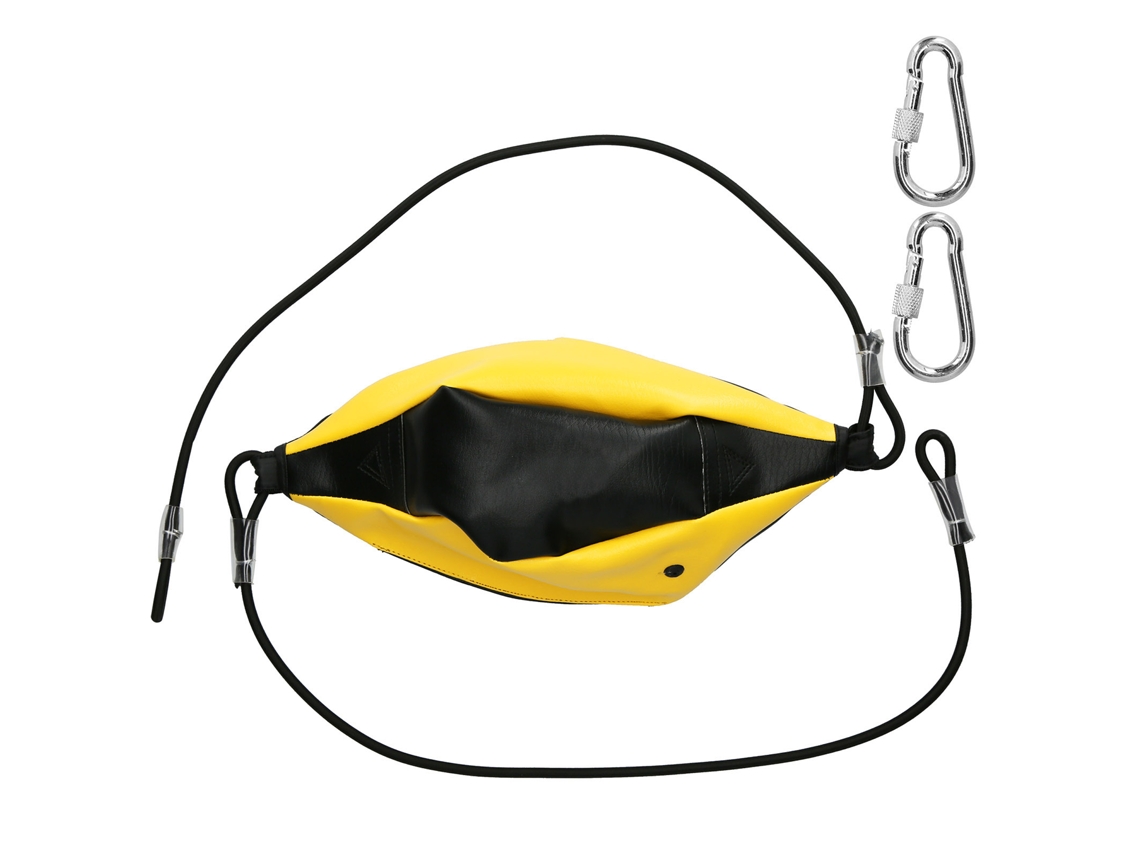 Saco de boxeo colgante, accesorio doble para entrenamiento en gimnasio y fitness.