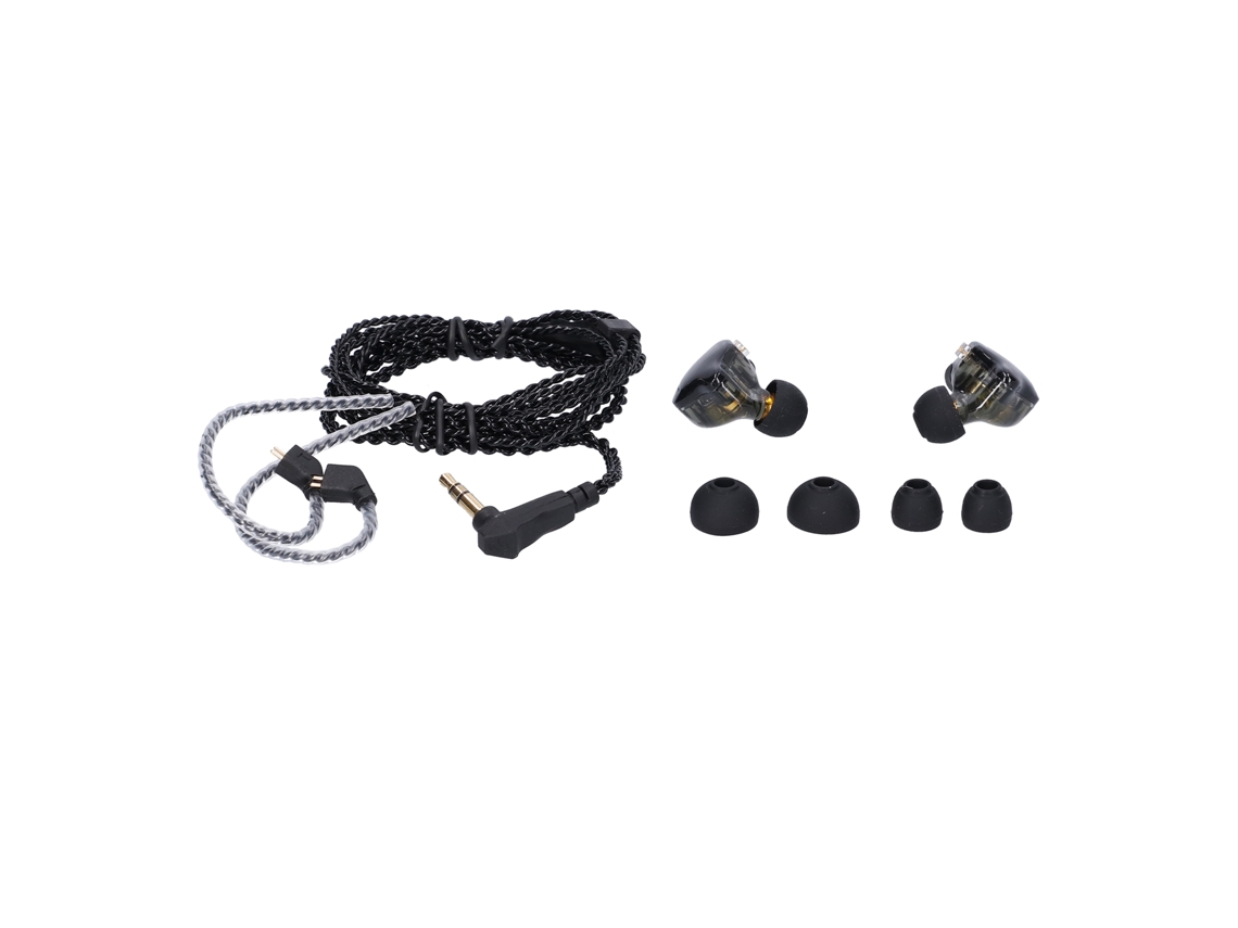 Fone De Ouvido Fio Super Bass Redução De Ruído Estéreo Sem Microfone Preto