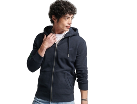 Sweatshirt para Hombre SUPERDRY (M - Algodón - Azul)