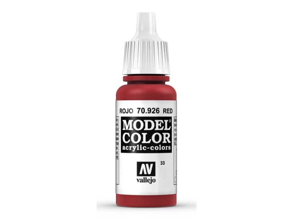 Pintura Acrílica Mate 17 Ml ACRYLICOS VALLEJO 926 Rojo