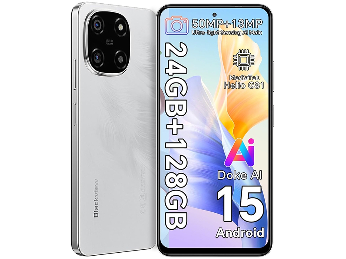 Smartphone BLACKVIEW COLOR 6 (6.67'' - 24 GB - 256 GB - Blanco)