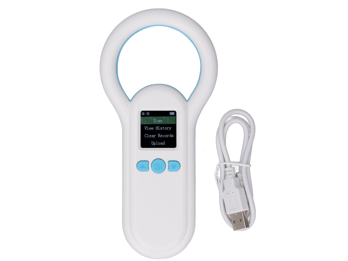Escáner de microchip para animales 134.2 kHz Bluetooth 5.0 Lector Id Mascot