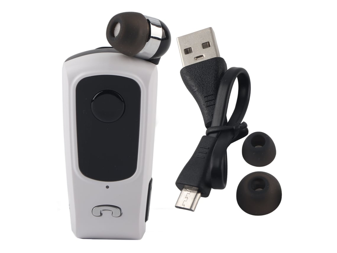 Fineblue F920 Auricular Deportivo Bluetooth Auricular Retráctil Manos Libres Blanco