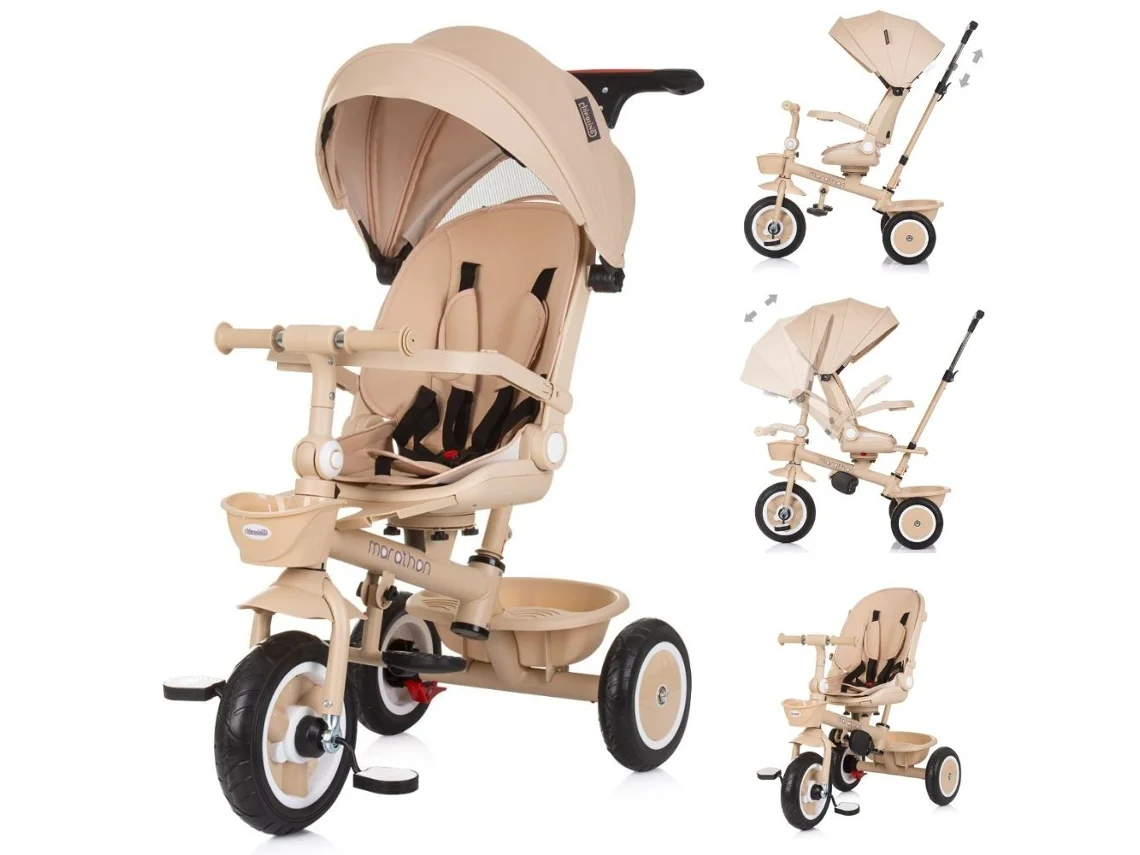 Triciclo Con Asiento Giratorio Marathon Hasta 25 Kg De Chipolino - Macadamia