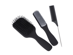 MEOIRUERY Juego de Peines para el Cabelo 3 Piezas, Peine de Estilismo con Punta, Peine de 9 Filas, Peine Gasbag