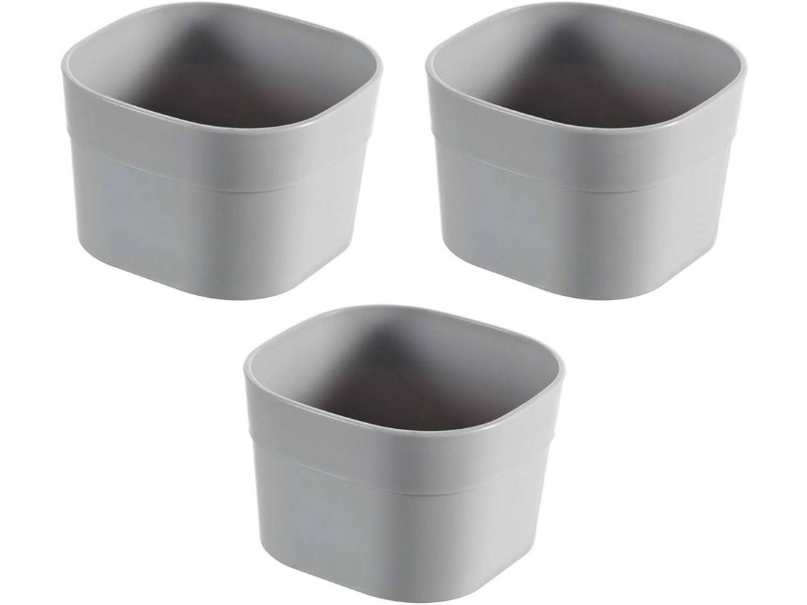 Juego 3 Organizadores CURVER Infinity (Gris - Plástico - 8 x 5 x 7 cm)
