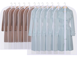 Protector de ropa, 12 piezas, protector de traje/armario, protector de prendas plegable
