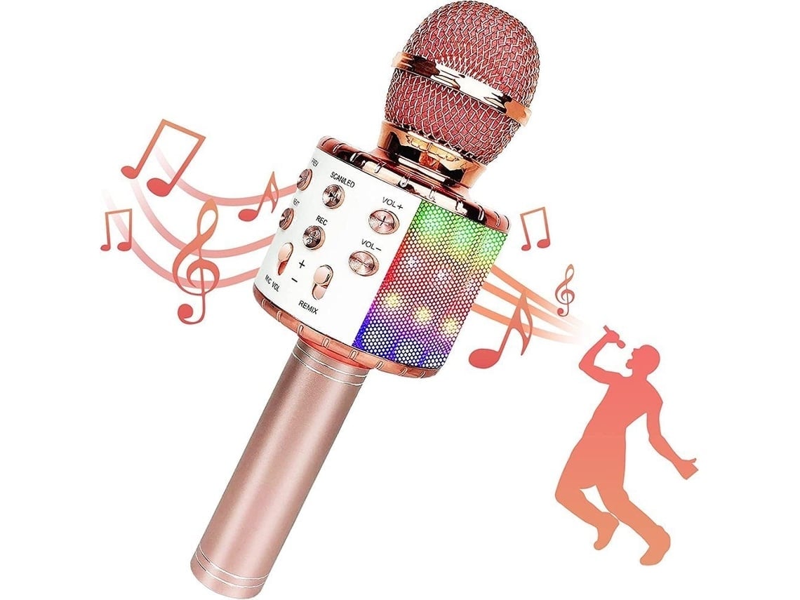Micrófono Inalámbrico Bluetooth Para Karaoke, Micrófono Infantil, Altavoz Ktv