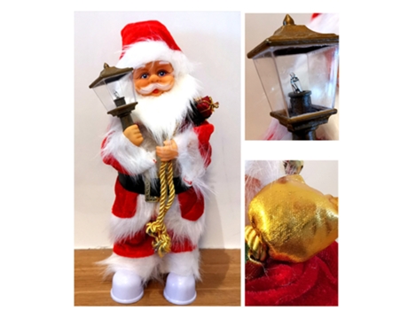Adorno de Navidad Decoraciones Cantando Moviendo Música Papá Decoración Juguetes Navideños