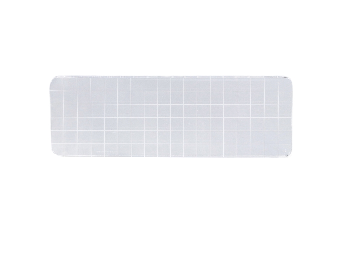 Bloque Acrílico 6x18cm Esquinas Redondeadas Sellos Transparentes Reutilizables Para Scrapbooking Tarjetas