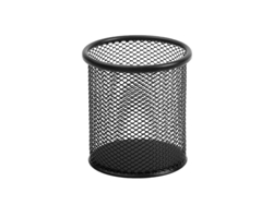 Portalápices de escritorio de malla metálica, organizador de escritorio de oficina – 1 pieza, color negro Hexinyigjly