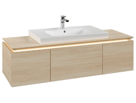 Villeroy &amp Boch Legato Vanity unit B698 1400x380x500mm central iluminación LED