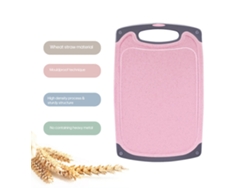 Tabla De Cortar De Paja De Trigo Ecológica, Antideslizante Y Lavable Para Verduras Y Frutas.