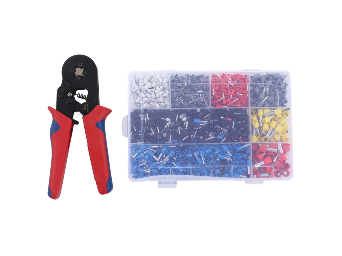 Kit De Herramientas De Crimpado De 1800 Piezas Con Alicates De Crimpado Para Destornilladores De 0,25 A 10 Mm² Para Electricistas Y Aficionados Al Bricolaje.