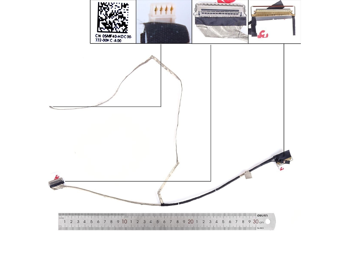 Cabo Lcd/led Dell G15 5530 5535 5540 554 40 Pinos 0,4 Fhd 05mf40 Dc02c010x00 Compativo