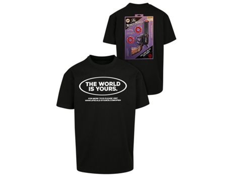 Camiseta para Unisexo MISTER TEE (XS - Algodón - Negro)