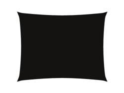 Parasol rectangular de tela Oxford 6x8 m Negro MAISON EXCLUSIVE