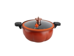 Olla a presión para microondas, antiadherente, 8 L, 28 cm, tapa de cristal, hierro forjado, cocina | Sin marca