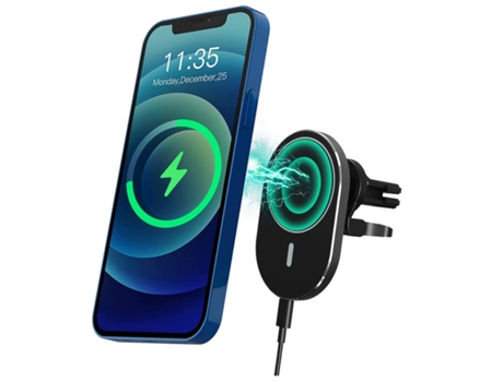 Cargador Sem Carro para iPhone 12 Pro/10/12 Pro Max/12/12 Mini/7 YIZHOOD Negro