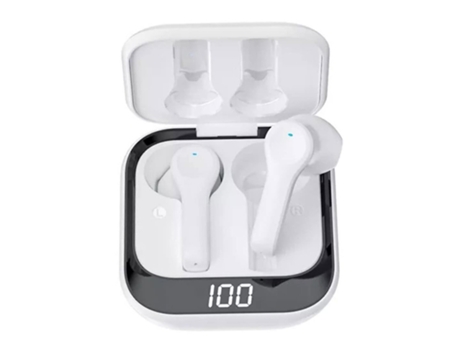 Auriculares inalámbricos Chronus Mini F09, auriculares estéreo intrauditivos con caja de carga, micrófono, Cable negro, auriculares BISBISOUS