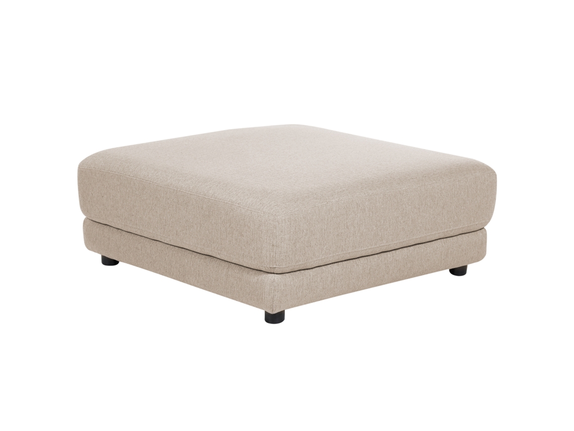 Otomana BELIANI Sigtuna de Poliéster Beige 102x102x43