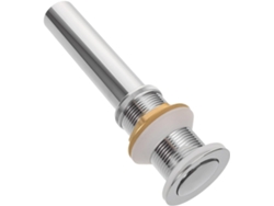 Desagüe De Fregadero Sin Tapón De Rebosadero, Desagüe De Acero Inoxidable Con Colador Extraíble.