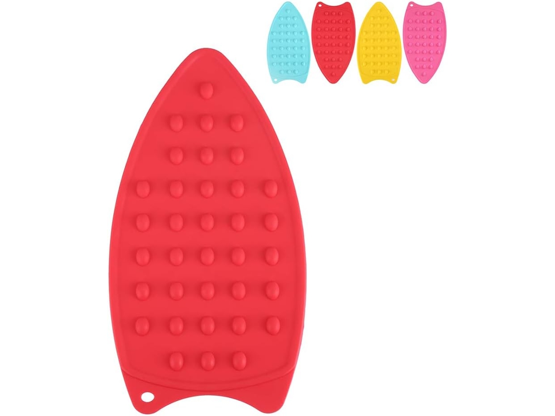 Alfombrilla De Silicona Roja, 27x14 Cm, Antideslizante, Resistente Al Calor, Para Vitrocerámica.