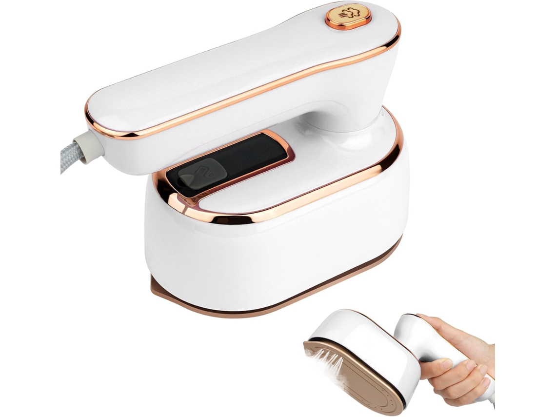 Mini Ferro Vapor 1000w Blanco Plegable Portátil 100ml, Seco/molhado, Para Casa/viaje