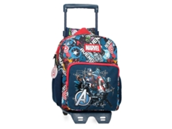 MARVEL Mochila Escolar Con Carro Poliéster Legendary Azul