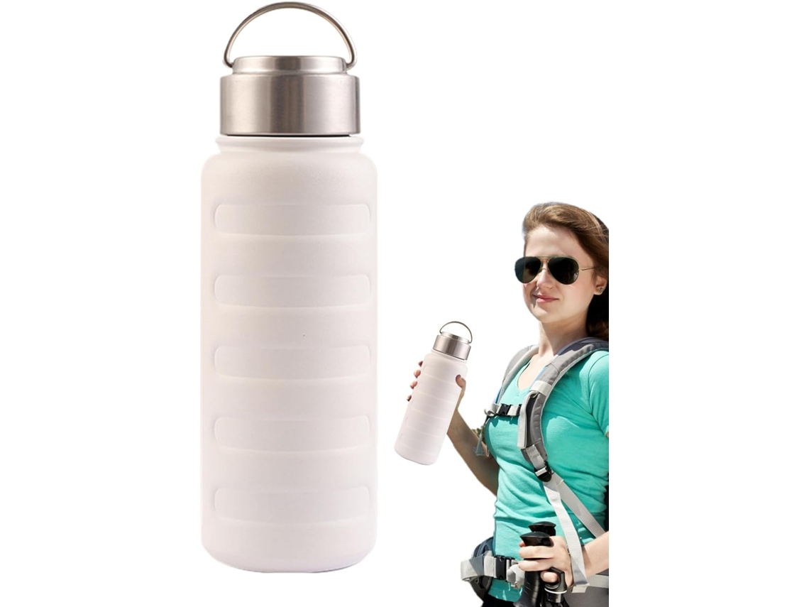 Botella de agua de acero inoxidable con depósito de líquido, a prueba de fugas, portátil, Vayotoy