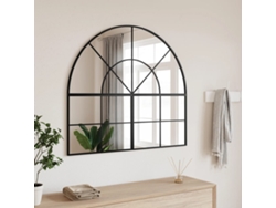 Espejo De Pared Arco De Hierro Negro 100x90 Cm