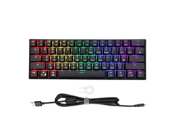 Baoj-2026teclado Mecânico Gamer Com 61 Teclas, Switch Azul, Design Ergonômico, Resposta Rápida, Usb C Com Fio