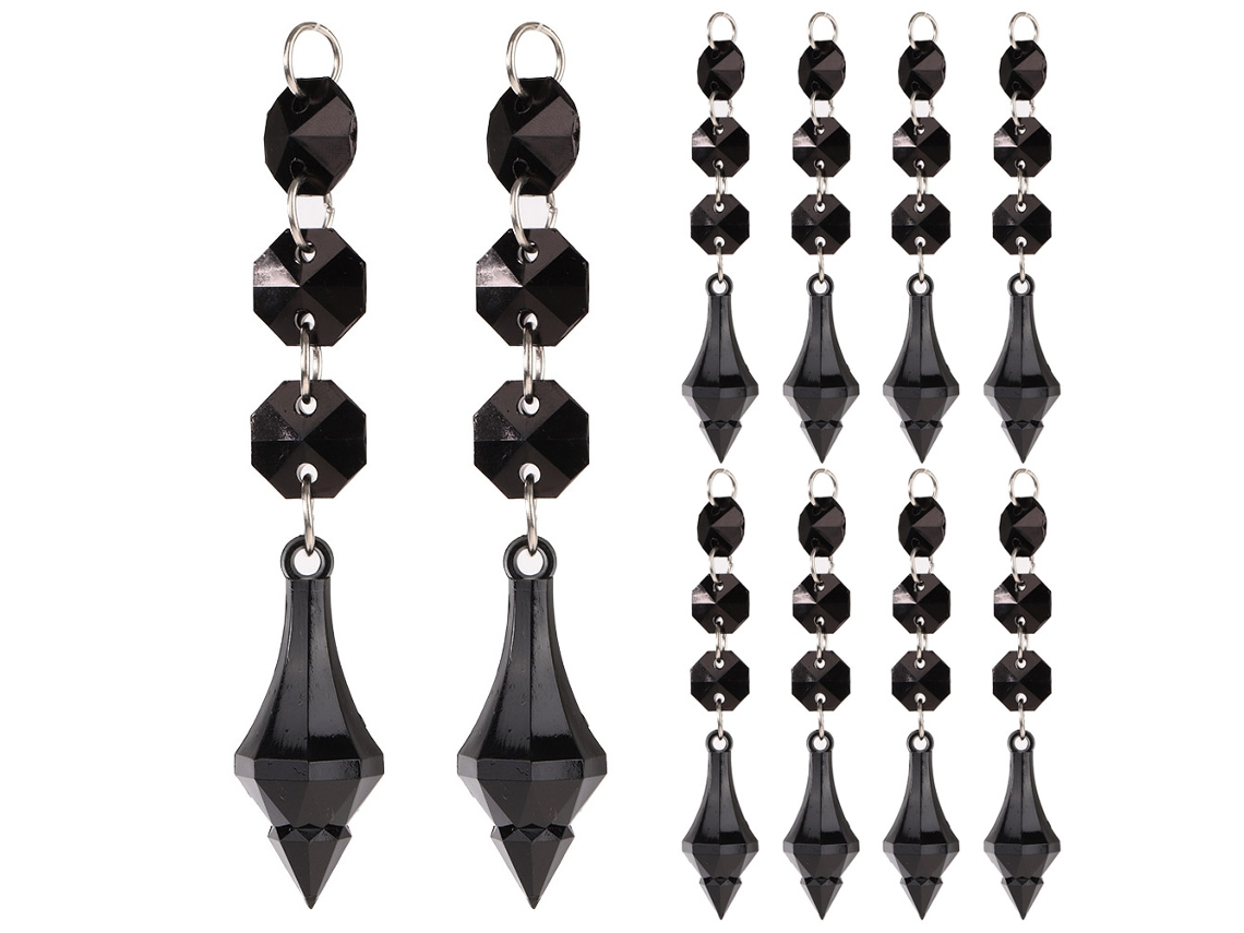 Baok-DIY Colgante de bola de acrílico transparente para colgar, accesorio ornamental (m)