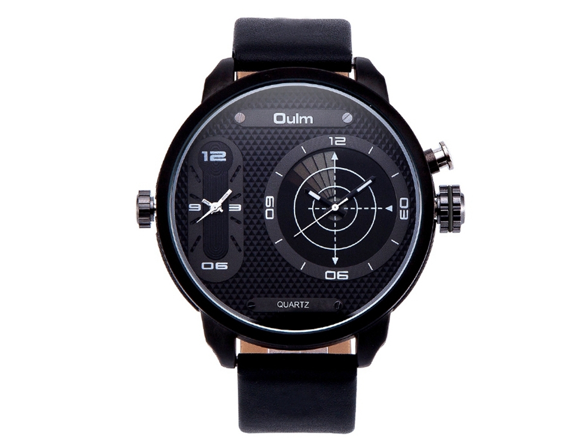 Reloj De Pulsera Oulm Sport Quartz Para Hombre, Resistente Al Agua Hasta 30 M, Con Fecha, Blanco.