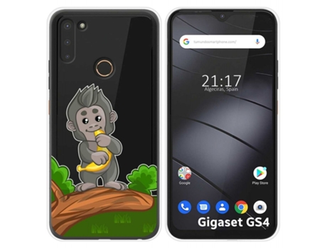 Carcasa Gigaset GS4 TUMUNDOSMARTPHONE Dibujos Transparente Multicolor