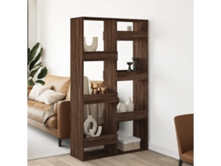 Biombo plegable | Separador de ambientes 100x33x175 cm, color roble, derivado de madera, marrón