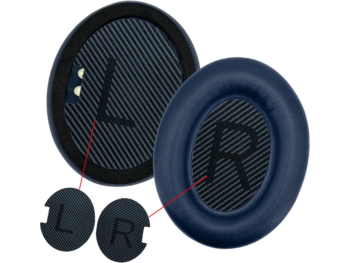 Almohadillas De Piel De Cordero Y Fundas De Tela De Rizo Para Auriculares Qc25 Qc15 Qc2 Ae2 Ae2i Ae2w. Mejora La