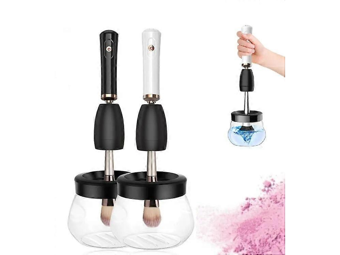 Limpiador de brochas de maquillaje recargable por USB Rosewell para brochas de maquillaje blancas
