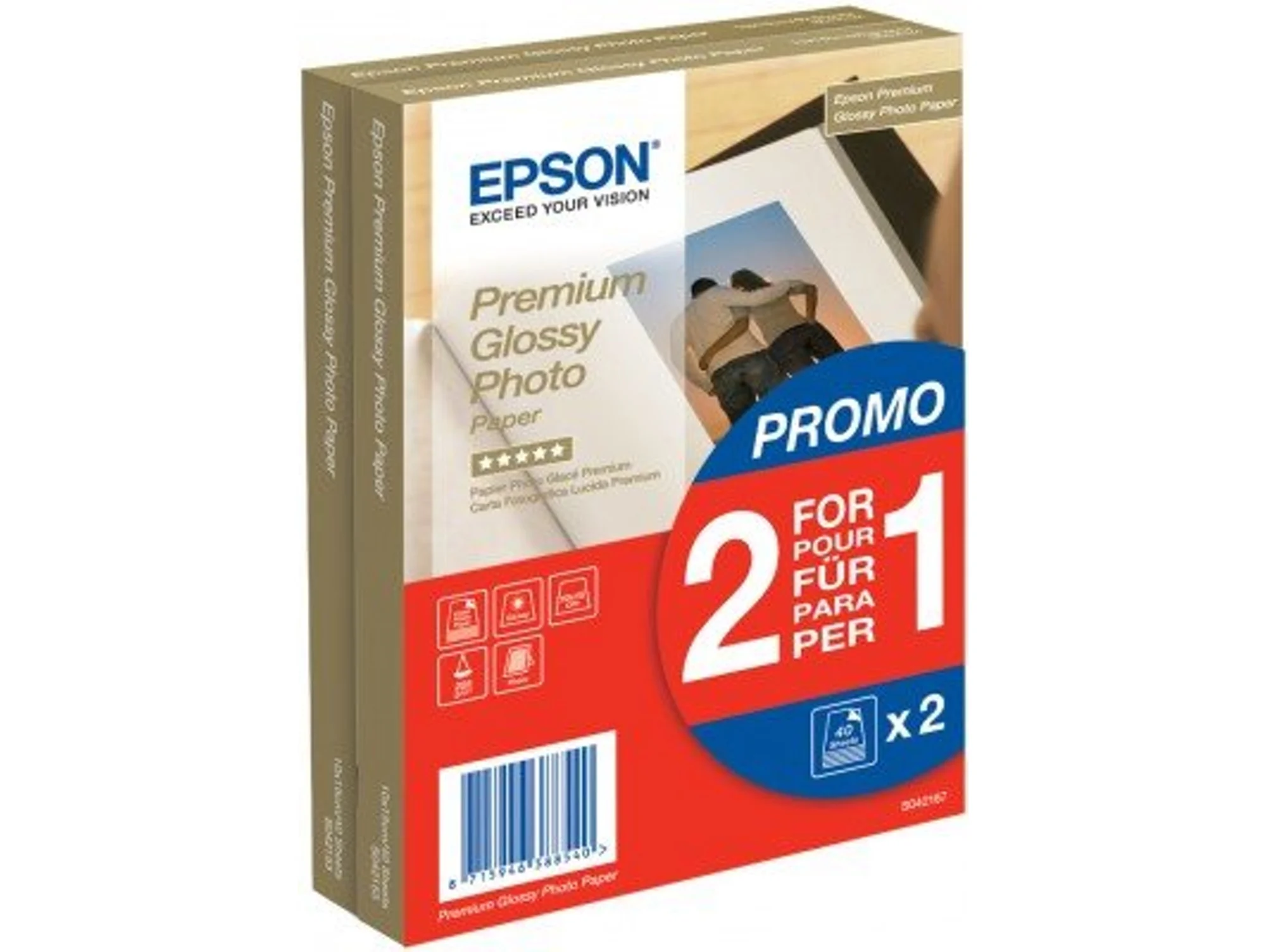 Papel fotográfico EPSON C13S042167 10x15