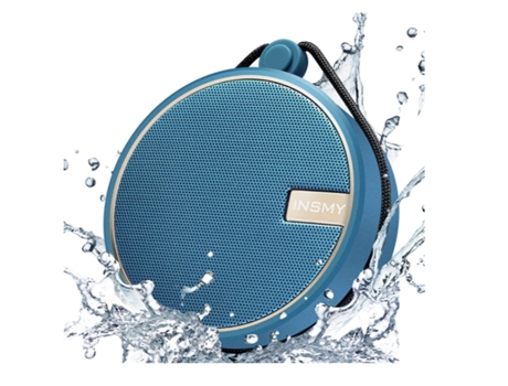Altavoz inalámbrico portátil para exteriores Ipx7, altavoz impermeable con Bluetooth para ducha, para el hogar, piscina, playa, senderismo, Bleu BI...