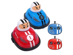 Juego De Coches De Choque Miniatura Teledirigidos Con Eyectores Para Dos Jugadores.