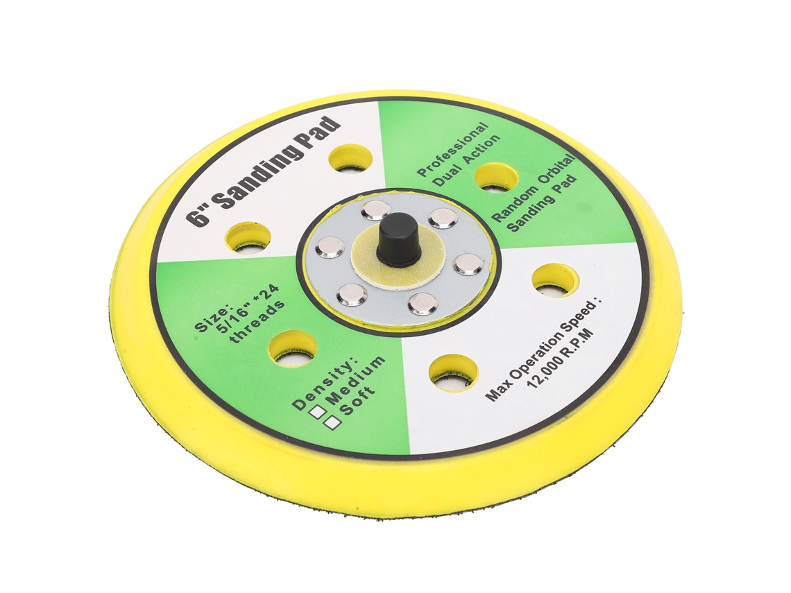 Disco De Lijado Universal De 6 Pulgadas Con 6 Orificios Para Pulir Y Lijar (150 Mm)