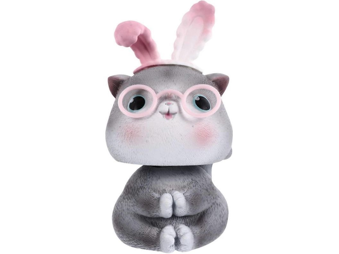 Adorno De Gato Con Cabeza Móvil, Figura De Gato, Gato Decorativo Para Clasificar, Ideal Para El Coche, El Hogar O La Oficina.