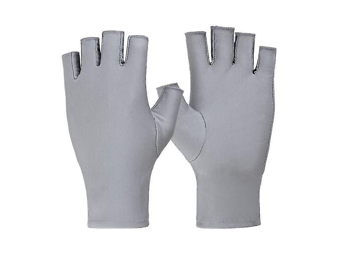 Luvas de Proteção Uv Meio Dedo para Manicure Lâmpada de Unhas de Gel Multifuncional Ideal para Condução Ao Ar Livre Esporte GOKOCO