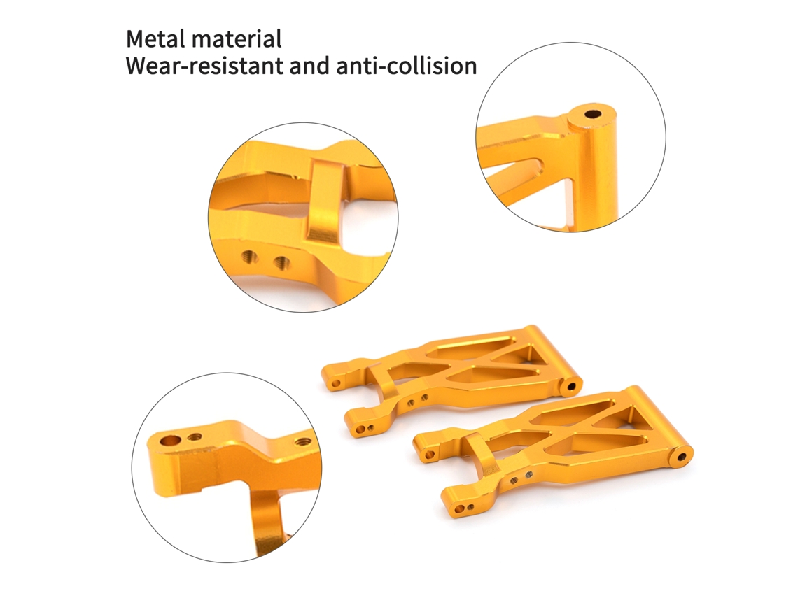 Brazo Oscilante Trasero De Metal Para Coche Todoterreno Wltoys 1/10 104001 Piezas De Mejora Reemplaza 1859