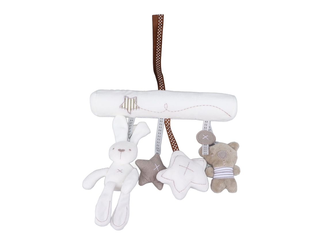 Ats-juguete De Peluche Colgante Para Bebe Conejo Adorable Desarrollo Sensorial Para Cuna Cochecito Silla De Coche