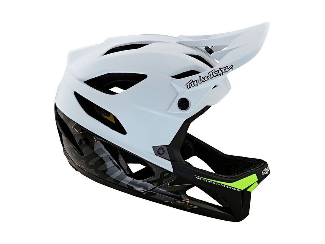 Casco De Ciclismo Para Adultos Troy Lee Stage Mips Signature (blanco - Unisex - M/l)